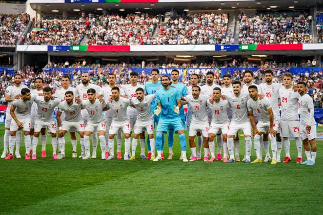USA Soccer 2026 FIFA World Cup Group Stage Group G Iran vs. New Zealand SoFi Stadium Inglewood, Los Angeles County, California Team photo of Iran, wide shot,detected_source_language Copyright: xJOERANxSTEINSIEKx