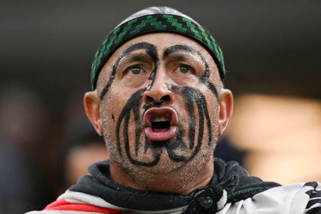 June 15, 2026: New Zealand fan before facing Iran in their match at the 2026 FIFA World Cup, WM, Weltmeisterschaft, Fussball in Los Angeles, California. Cal Media FIFA World Cup 2026: New Zealand Vs Iran JUN 15  - ZUMAc04_ 20260615_zma_c04_042 Copyright: xBrentxClarkx