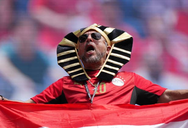 (260616) -- SEATTLE, June 16, 2026 -- A fan of Egypt is pictured before the group G match between Belgium and Egypt at the 2026 FIFA World Cup, WM, Weltmeisterschaft, Fussball at Seattle Stadium in Seattle, the United States, June 15, 2026. ) (SP)U.S.-SEATTLE-FOOTBALL-FIFA WORLD CUP-GROUP G-BEL VS EGY PengxZiyang 