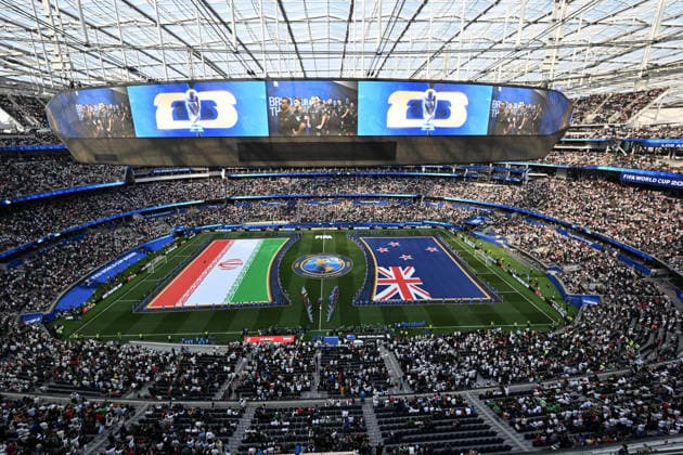 General view, New Zealand All Whites v IR Iran, Group G football match of the FIFA World Cup, WM, Weltmeisterschaft, Fussball 2026 at Los Angeles Stadium, Los Angeles, USA on Monday 15 June 2026. Photo: Andrew Cornaga Los Angeles New Zealand Copyright: xAndrewxCornaga x