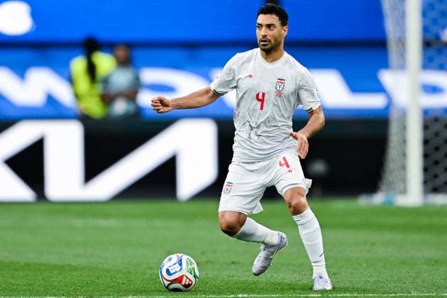 Shojae Khalilzadeh of IR Iran runs with the ball during a FIFA Men’s World Cup 2026 Group Stage football match between Iran and New Zealand at Los Angeles Stadium, in Inglewood on June 15th 2026 (Photo by Nayra Halm SPP)  Copyright: xNayraxHalm SPPx Sportspressphoto_SPR167664