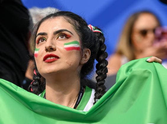 June 15, 2026, Inglewood, California, USA: A Team Iran supporter watched Iran and New Zealand play to a 2-2 World Cup tie at Los Angeles Stadium. Inglewood USA - ZUMAh234 20260615_zsp_h234_006 Copyright: xMarkxEdwardxHarrisx