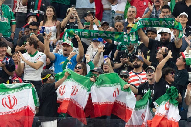 January 1, 2000, Los Angeles, California, USA: IR Iran fans celebrate after Ramin Rezaeian (23) scoring against the New Zealand during the FIFA World Cup, WM, Weltmeisterschaft, Fussball Group G soccer match at SoFi Stadium in Inglewood, Calif., Monday, June 15, 2026. Los Angeles USA - ZUMAc68_ 20000101_zaf_c68_164 Copyright: xRingoxChiux