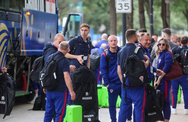 Croatia Dallas Arrival - FIFA World Cup, WM, Weltmeisterschaft, Fussball 2026 Croatia national team, Nationalteam arrive at Hotel W in Dallas, Texas, USA on June 15, 2026. ahead of the FIFA World Cup 2026 football match between England and Croatia.  SanjinxStrukic PIXSELL