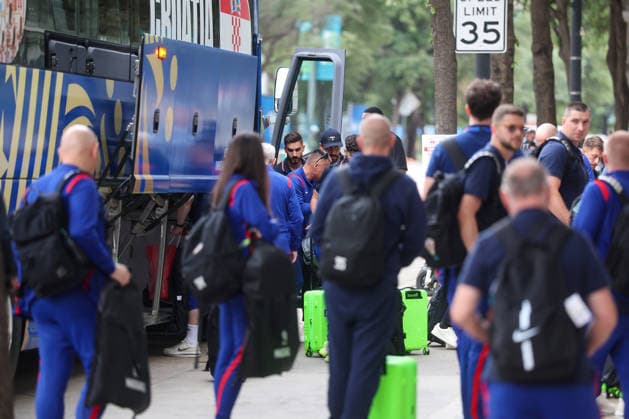 Croatia Dallas Arrival - FIFA World Cup, WM, Weltmeisterschaft, Fussball 2026 Croatia national team, Nationalteam arrive at Hotel W in Dallas, Texas, USA on June 15, 2026. ahead of the FIFA World Cup 2026 football match between England and Croatia.  SanjinxStrukic PIXSELL