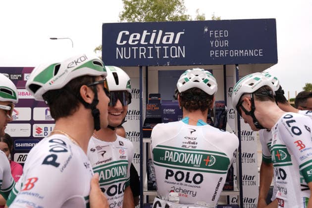 Pre race S.C. Padovani Polo Cherry Bank team during Stage 3 of the Giro Next Gen 2026, from Sibari to Villa d Agri di Marsicovetere, Italy, Tuesday, June 16, 2026.  Copyright: xMassimoxPaolone LaPressex
