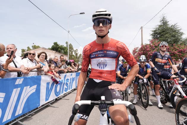 Italy s Riccardo Fabbro of UC Trevigiani Energiapura Marchiol during Stage 3 of the Giro Next Gen 2026, from Sibari to Villa d Agri di Marsicovetere, Italy, Tuesday, June 16, 2026.  Copyright: xMassimoxPaolone LaPressex