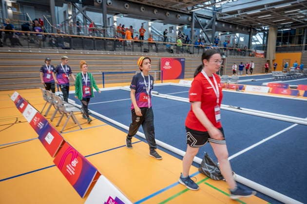 The boccia competitions at the Special Olympics National Games will take place on Tuesday, June 16, 2026, at the Joachim Deckarm Hall in Saarbrücken,detected_source_language bub