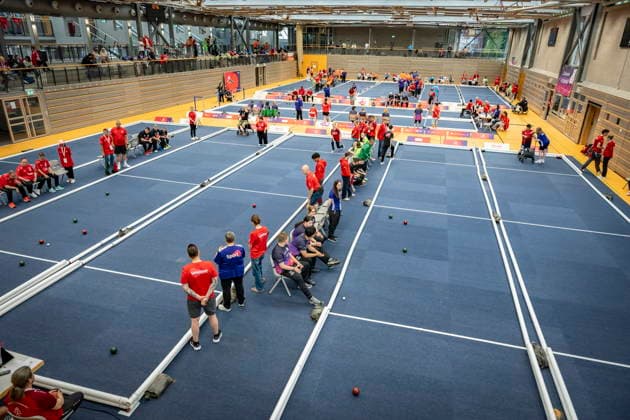 The boccia competitions at the Special Olympics National Games will take place on Tuesday, June 16, 2026, at the Joachim Deckarm Hall in Saarbrücken,detected_source_language bub