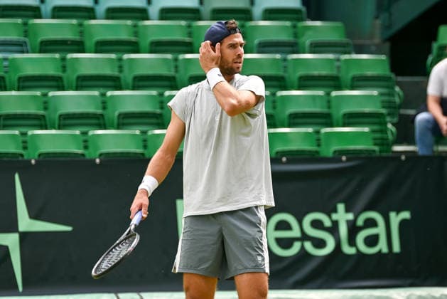 Karen Khachanov RUS TERRA WORTMANN Open 2026, Tennis, ATP, Mens 500, Tournament, Main Draw, June 16, 2026, TERRA WORTMANN Open 2026, Tennis, ATP, Mens Tennis 500, Tournament, Main Draw, June 16, 2026 Indoor,detected_source_language Copyright: xEibner-Pressefoto RobertxGertzenx EP_RGN