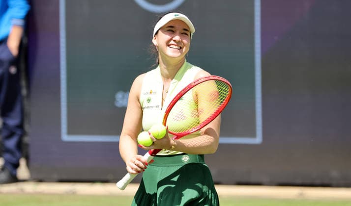 Eva Lys (GER) smiles after her victory over Magdalena Frech POL Sport VANDA Pharmaceuticals Berlin Tennis Open Womens WTA 500 June 16, 2026,detected_source_language