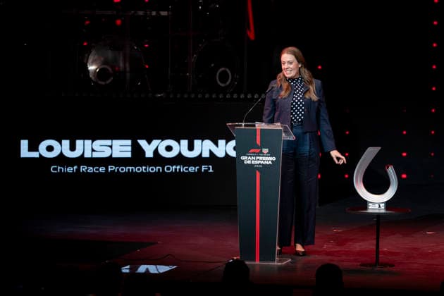 June 16, 2026, Madrid, Madrid, Spain: Louise Young during the presentation of the Madring F1 circuit at IFEMA on June 16, 2026, in Madrid, Spain. Presentation Of The Madring F1 Circuit  - ZUMAa181 20260616_zaa_a181_012 Copyright: xAngelxPerezxMecax