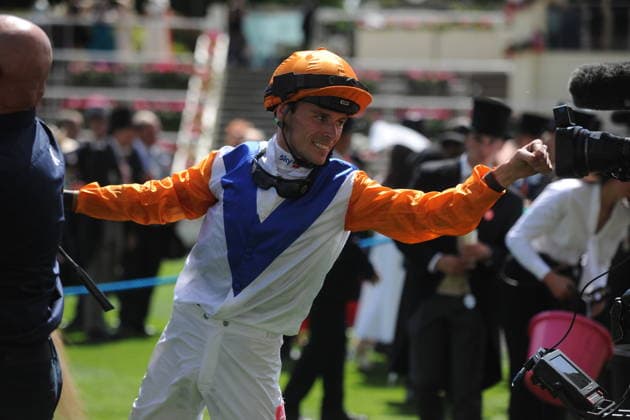 Horse Racing - 2026 UK Flat Racing Season - Royal Ascot - Day One - Race 1, The Queen Anne Stakes (Group 1) - Ascot Racecourse - Tuesday 16th June 2026 Kieran Shoemark on Ten Bob Tony which started at 50-1 COLORSPORT ANDREW COWIE 
