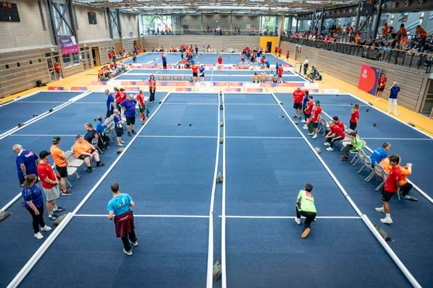 The boccia competitions at the Special Olympics National Games will take place on Tuesday, June 16, 2026, at the Joachim Deckarm Halle in Saarbrücken.,detected_source_language bub