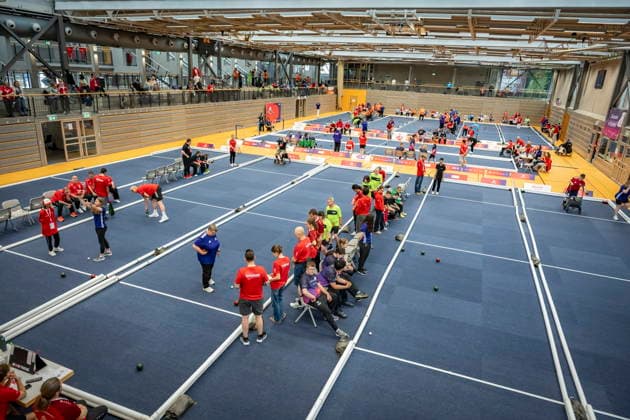 The boccia competitions at the Special Olympics National Games will take place on Tuesday, June 16, 2026, at the Joachim Deckarm Halle in Saarbrücken.,detected_source_language bub
