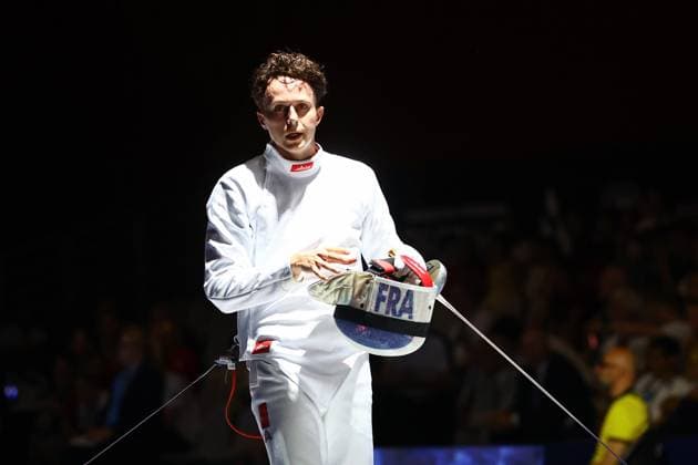 Escrime championnat d Europe PHOTOPQR LE COURRIER PICARD Haslin ; Antony ; 16 06 2026 ; 16 06 26 Championnat d Europe d escrime - épée hommes Paul Fortin (France) vs Andrasfi (Hun) 16èmes de finale Photo Fred Haslin European fencing championship in Antony, France, on June 16, 2026 Antony 92 France  Copyright: xPHOTOPQR LExCOURRIERxPICARD MAXPxHaslinx 20260616LCP6922 20260616LCP6922