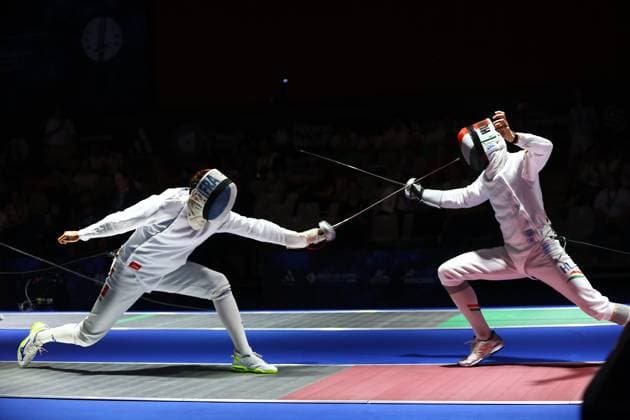 Escrime championnat d Europe PHOTOPQR LE COURRIER PICARD Haslin ; Antony ; 16 06 2026 ; 16 06 26 Championnat d Europe d escrime - épée hommes Paul Fortin (France) vs Andrasfi (Hun) 16èmes de finale Photo Fred Haslin European fencing championship in Antony, France, on June 16, 2026 Antony 92 France  Copyright: xPHOTOPQR LExCOURRIERxPICARD MAXPxHaslinx 20260616LCP6931 20260616LCP6931