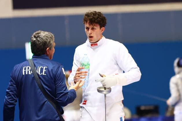 Escrime championnat d Europe PHOTOPQR LE COURRIER PICARD Haslin ; Antony ; 16 06 2026 ; 16 06 26 Championnat d Europe d escrime - épée hommes Paul Fortin (France) vs Flavio Giannotte (Lux) 32èmes de finale Photo Fred Haslin European fencing championship in Antony, France, on June 16, 2026 Antony 92 France  Copyright: xPHOTOPQR LExCOURRIERxPICARD MAXPxHaslinx 20260616LCP7022 20260616LCP7022