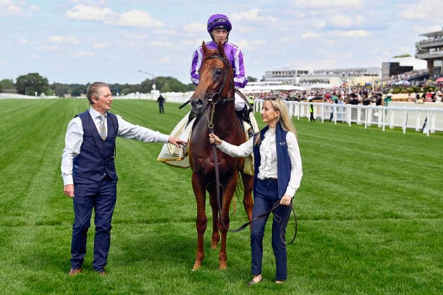 June 16, 2026, Ascot, Windsor, GBR Great Barrier Reef with Wayne Lordan aboard after winning the Coventry Stakes at Ascot Racecourse Horse, Jockey, Great Barrier Reef, Lordan, Victory 260616C907ROYAL ASCOT JPG,detected_source_language