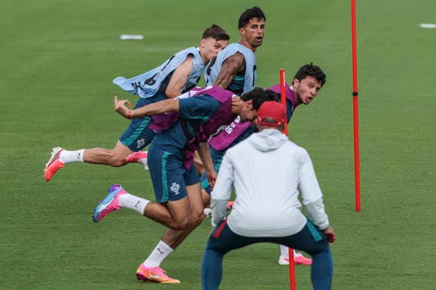 FIFA World Cup, WM, Weltmeisterschaft, Fussball 2026 - Portugal training session Players of the Portugal s soccer team attend a training session in Palm Beach, Florida, USA, 16 June 2026. Portugal will face DR Congo on 17 June in a FIFA World Cup 2026 group K match. Palm Beach Florida United States  Copyright: xMIGUELxA.xLOPESx