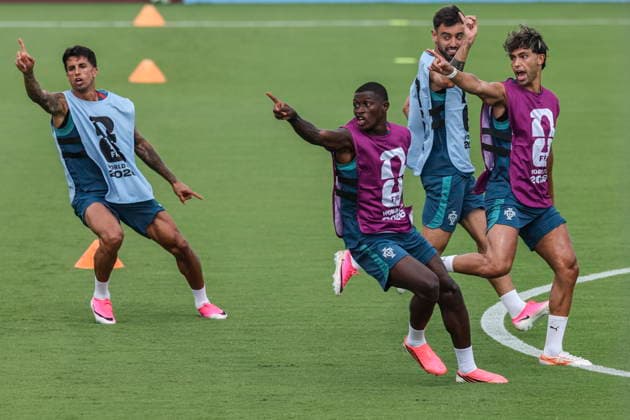 FIFA World Cup, WM, Weltmeisterschaft, Fussball 2026 - Portugal training session Players of the Portugal s soccer team attend a training session in Palm Beach, Florida, USA, 16 June 2026. Portugal will face DR Congo on 17 June in a FIFA World Cup 2026 group K match. Palm Beach Florida United States  Copyright: xMIGUELxA.xLOPESx