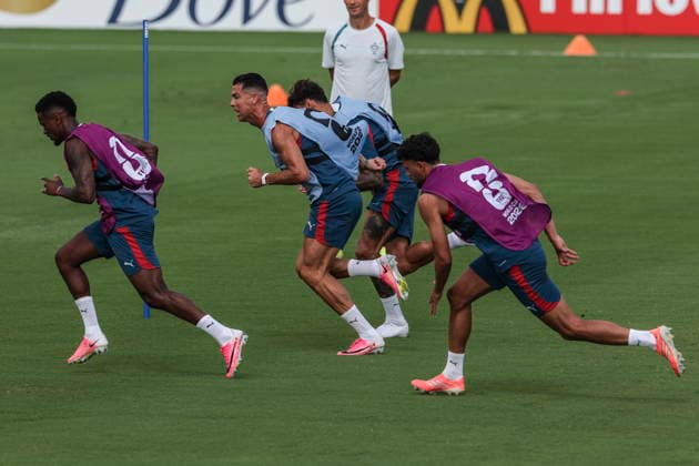 FIFA World Cup, WM, Weltmeisterschaft, Fussball 2026 - Portugal training session Players of the Portugal s soccer team attend a training session in Palm Beach, Florida, USA, 16 June 2026. Portugal will face DR Congo on 17 June in a FIFA World Cup 2026 group K match. Palm Beach Florida United States  Copyright: xMIGUELxA.xLOPESx