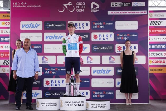Italy s Simone Zanini of XDS Astana Development Team TRICOLOR JERSEY during Stage 3 of the Giro Next Gen 2026, from Sibari to Villa d Agri di Marsicovetere, Italy, Tuesday, June 16, 2026.  Copyright: xFabioxFerrari LaPressex