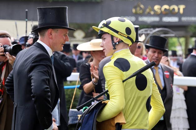 June 16, 2026, Ascot, Windsor, GBR Portrait of jockey Billy Loughnane and trainer George Boughey after winning the St. Jamess Palace Stakes at Ascot Racecourse. Jockey, Loughnane, Victory, Trainer, Boughey, Portrait, Portraet 260616D556ROYAL ASCOT JPG,detected_source_language