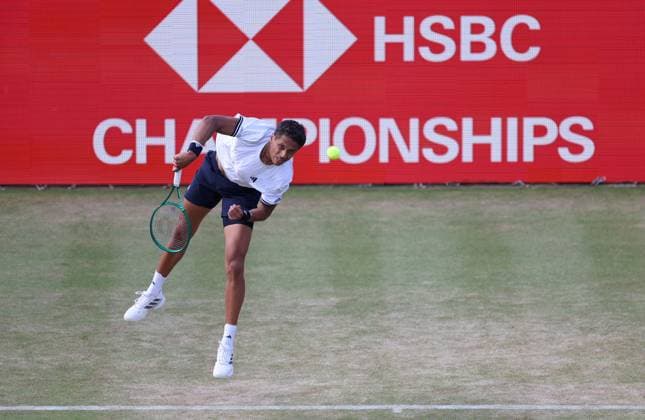 Gabriel Diallo of Canada in action HSBC Queen s Club Championships, Day Eleven, Tennis, Queen s Club, West Kensington, London, UK - 16 Jun 2026London Queen s Club United Kingdom  Copyright: xEllaxLing Shutterstockx 16924337br