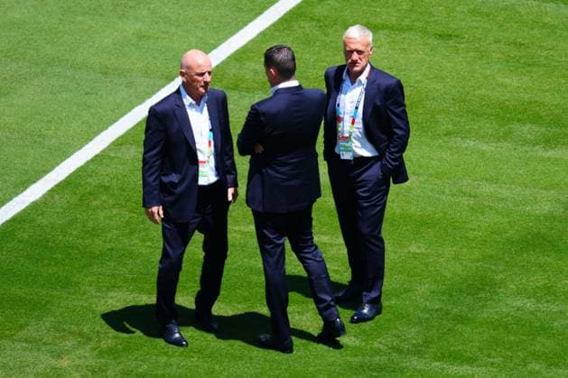 Didier Deschamps, coach of France ahead of kick-off France v Senegal, 2026 FIFA World Cup, WM, Weltmeisterschaft, Fussball Group I, Football, New York New Jersey Stadium, East Rutherford, New Jersey, USA - 16 Jun 2026East Rutherford New York New Jersey Stadium New Jersey (NJ) United States of America EDITORIAL USE ONLY No use with unauthorised audio, video, data, fixture lists, club league logos or live services. Online in-match use limited to 120 images, no video emulation. No use in betting, games or single club league player publications.  Copyright: xJavierxGarcia Shutterstockx 16928918f