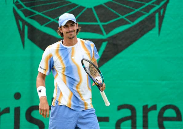 Photo by Alexei POPYRIN from the first round of the Terra Wortmann Cup tennis tournament at the Gerry Weber Sportpark in Halle, Westphalia, on Tuesday, June 16, 2026,detected_source_language