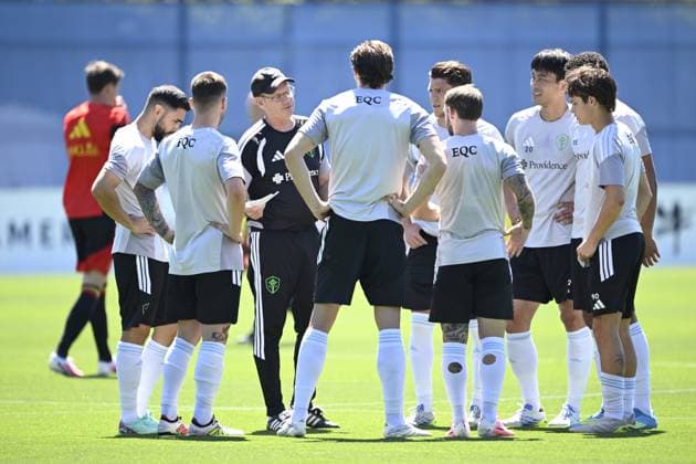 Belgian national football team - FIFA World Cup, WM, Weltmeisterschaft, Fussball 2026 - media activities 16-06-26 RENTON, UNITED STATES OF AMERICA - JUNE 16 : Seattle Sounders FC and coach pictured during a training session of the Belgian national football team during the FIFA World Cup 2026 on June 16, 2026 in Renton, United States of America, 16-06-26 Renton United States of America  Copyright: xNicoxVereeckenx