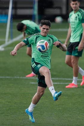 Training of the Mexican national team, Nationalteam Mexican defender Israel Reyes during a training session with the Mexican national team at the National High Performance Center in the Tlalpan district, south of Mexico City, Mexico, 16 June 2026. Tlalpan Mexico  Copyright: xISAACxESQUIVELx