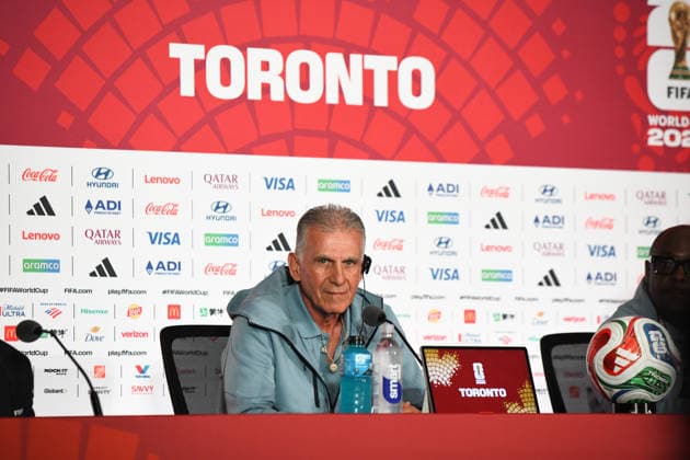Ghana national team, Nationalteam press conferfence. FIFA World Cup, WM, Weltmeisterschaft, Fussball 2026 Group L match. Ghana National Team coach COACH CARLOS QUEIROZ during the press conference, PK, Pressekonferenz previous to the match to be played between the National Teams of Ghana and Panama. FIFA World Cup 2026 Group L, 16.06.26 Toronto Stadium in Toronto, Ontario, Canada. Photo Jose Campos PMEimages Toronto Ontario Canada Copyright: xJosexCamposx xPMEimagesx