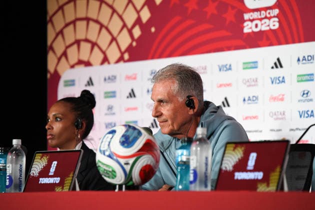 Ghana national team, Nationalteam press conferfence. FIFA World Cup, WM, Weltmeisterschaft, Fussball 2026 Group L match. Ghana National Team coach COACH CARLOS QUEIROZ during the press conference, PK, Pressekonferenz previous to the match to be played between the National Teams of Ghana and Panama. FIFA World Cup 2026 Group L, 16.06.26 Toronto Stadium in Toronto, Ontario, Canada. Photo Jose Campos PMEimages Toronto Ontario Canada Copyright: xJosexCamposx xPMEimagesx