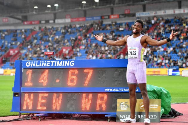 Athletics, Golden Spike Meeting in Ostrava, Noah Lyles sets a world record in the 150m