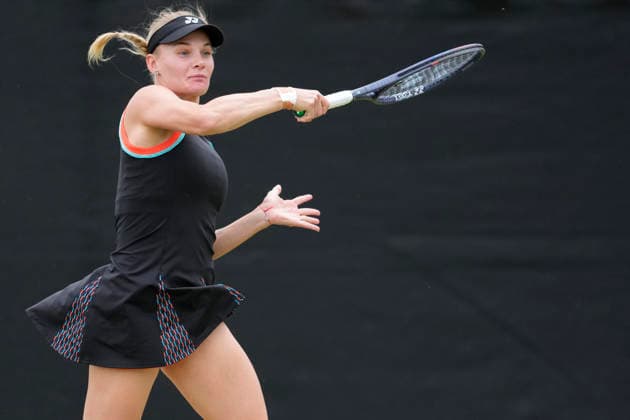 Lexus Nottingham Open - Day Two Dayana Yastremska of Ukraine competes in her Round of 32 singles match at the 2026 Lexus Nottingham Open Women s tennis tournament at the Nottingham Tennis Centre in Nottingham, England, on June 16, 2026. Nottingham Great Britain United Kingdom  Copyright: xOwenxHammondx originalFilename:hammond-notitle260616_npOEZ.jpg