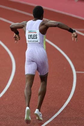 American Noah Lyles sets men s 150m world record during the Golden Spike Ostrava 2026 - World Athletics Continental Tour Gold, in Ostrava, Czech Republic, on June 16, 2026. (CTKxPhoto PetrxSznapka) CTKPhotoP2026061609067  CTKPhotoP2026061609067