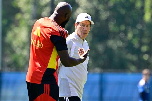 Belgian national football team - FIFA World Cup, WM, Weltmeisterschaft, Fussball 2026 - media activities 16 06 2026 RENTON, UNITED STATES OF AMERICA - JUNE 16 : Garcia Rudi head coach of Belgium and Lukaku Romelu forward of Belgium pictured during a friendly match between Belgium and the Seattle Sounders FC at the training facilities of the Belgian national football team during the FIFA World Cup 2026 on June 16, 2026 in Renton, United States of America, 16 06 2026 Renton United States of America  Copyright: xJanxDexMeuleneirx