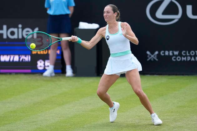 Lexus Nottingham Open - Day Two Mccartney Kessler of the United States competes in a Round of 32 singles match at the 2026 Lexus Nottingham Open Women s tennis tournament at the Nottingham Tennis Centre in Nottingham, England, on June 16, 2026. Nottingham Great Britain United Kingdom  Copyright: xOwenxHammondx originalFilename:hammond-notitle260616_nppbX.jpg