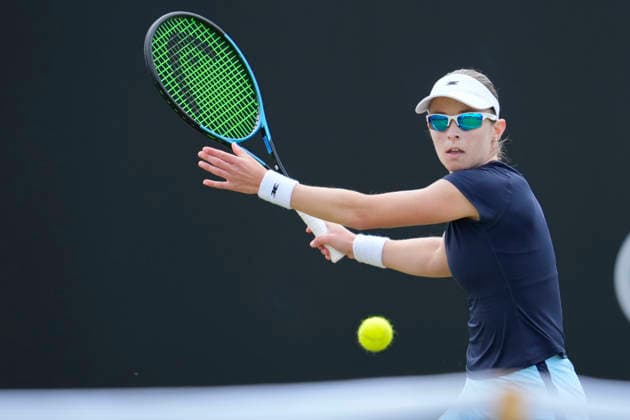 Lexus Nottingham Open - Day Two Katie Volynets of the United States competes during her Round of 32 singles match at the 2026 Lexus Nottingham Open Women s tennis tournament at the Nottingham Tennis Centre in Nottingham, England, on June 16, 2026. Nottingham Great Britain United Kingdom  Copyright: xOwenxHammondx originalFilename:hammond-notitle260616_npvHi.jpg
