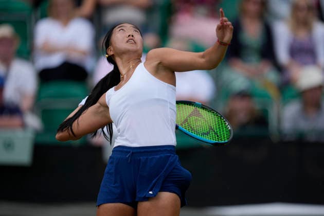 Lexus Nottingham Open - Day Two Ann Li of the United States competes during the Round of 32 singles match at the 2026 Lexus Nottingham Open Women s tennis tournament at the Nottingham Tennis Centre in Nottingham, England, on June 16, 2026. Nottingham Great Britain United Kingdom  Copyright: xOwenxHammondx originalFilename:hammond-notitle260616_np4I6.jpg