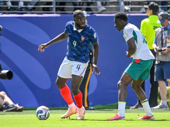 Dayot Upamecano of France and Ismaila Sarr of Senegal battle for the ball during the 2026 FIFA World Cup Group I match between France and Senegal at New York New Jersey Stadium on June 16, 2026, in East Rutherford, United States. Photo by Harry Langer, DeFodi Images,detected_source_language