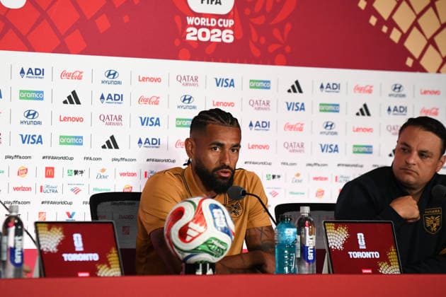Panama national team, Nationalteam press conference, PK, Pressekonferenz FIFA World Cup, WM, Weltmeisterschaft, Fussball 2026 Group L match. Panama National Team COACH Thomas CHRISTIANSEN and team captain Anibal Godoy, during the press conference previous to the match to be played between the National Teams of Ghana and Panama. FIFA World Cup 2026 Group L, 16.06.26 Toronto Stadium in Toronto, Ontario, Canada. Photo Jose Campos PMEimages Toronto Ontario Canada Copyright: xJosexCamposx xPMEimagesx