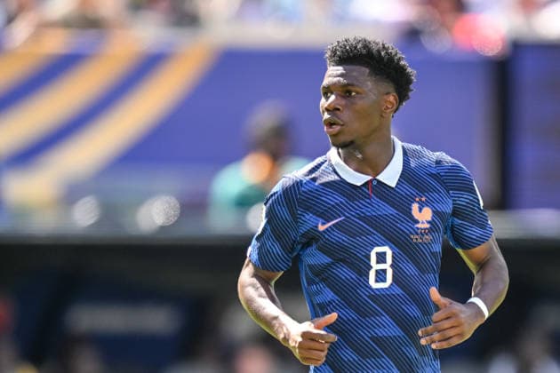 Aurelien Tchouameni of France looks on during the 2026 FIFA World Cup Group I match between France and Senegal at New York New Jersey Stadium on June 16, 2026, in East Rutherford, United States. Photo by Harry Langer, DeFodi Images,detected_source_language