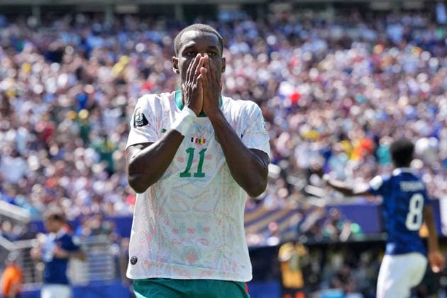 SOCCER - FIFA World Cup, WM, Weltmeisterschaft, Fussball - France vs. Senegal Photo by IPA ABACAPRESS.COM85758748 - Nicolas Jackson of Senegal looks disappointed during the France vs. Senegal FIFA World Cup match in New York, USA, on June 16, 2026 New York  Copyright: xIPAxSport ABACAx