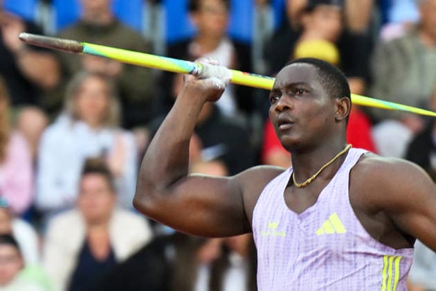 Grenadian javelin thrower Anderson Peters in action during the Golden Spike Ostrava 2026 - World Athletics Continental Tour Gold, in Ostrava, Czech Republic, on June 16, 2026. (CTKxPhoto JaroslavxOzana) CTKPhotoP2026061609181  CTKPhotoP2026061609181
