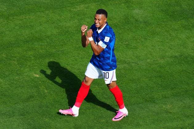 Kylian MbappÃ of France celebrates after scoring France v Senegal, 2026 FIFA World Cup, WM, Weltmeisterschaft, Fussball Group I, Football, New York New Jersey Stadium, East Rutherford, New Jersey, USA - 16 Jun 2026East Rutherford New York New Jersey Stadium New Jersey (NJ) United States of America EDITORIAL USE ONLY No use with unauthorised audio, video, data, fixture lists, club league logos or live services. Online in-match use limited to 120 images, no video emulation. No use in betting, games or single club league player publications.  Copyright: xJavierxGarcia Shutterstockx 16928918br