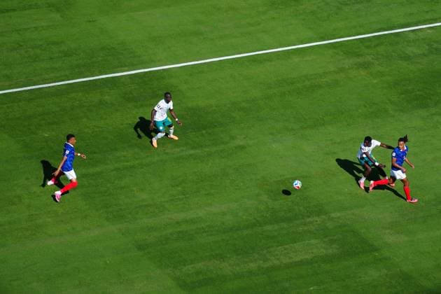 Michael Olise backheels the ball to Kylian MbappÃ of France France v Senegal, 2026 FIFA World Cup, WM, Weltmeisterschaft, Fussball Group I, Football, New York New Jersey Stadium, East Rutherford, New Jersey, USA - 16 Jun 2026East Rutherford New York New Jersey Stadium New Jersey (NJ) United States of America EDITORIAL USE ONLY No use with unauthorised audio, video, data, fixture lists, club league logos or live services. Online in-match use limited to 120 images, no video emulation. No use in betting, games or single club league player publications.  Copyright: xJavierxGarcia Shutterstockx 16928918cd