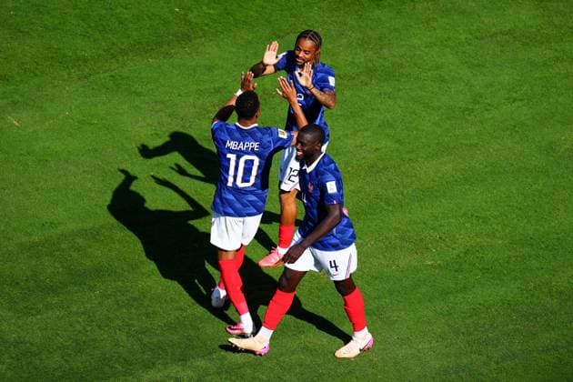 Bradley Barcola of France celebrates after scoring France v Senegal, 2026 FIFA World Cup, WM, Weltmeisterschaft, Fussball Group I, Football, New York New Jersey Stadium, East Rutherford, New Jersey, USA - 16 Jun 2026East Rutherford New York New Jersey Stadium New Jersey (NJ) United States of America EDITORIAL USE ONLY No use with unauthorised audio, video, data, fixture lists, club league logos or live services. Online in-match use limited to 120 images, no video emulation. No use in betting, games or single club league player publications.  Copyright: xJavierxGarcia Shutterstockx 16928918ch